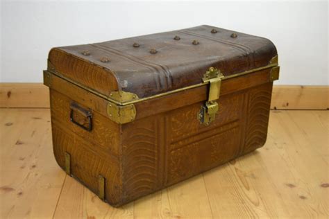 vintage metal trunks for sale